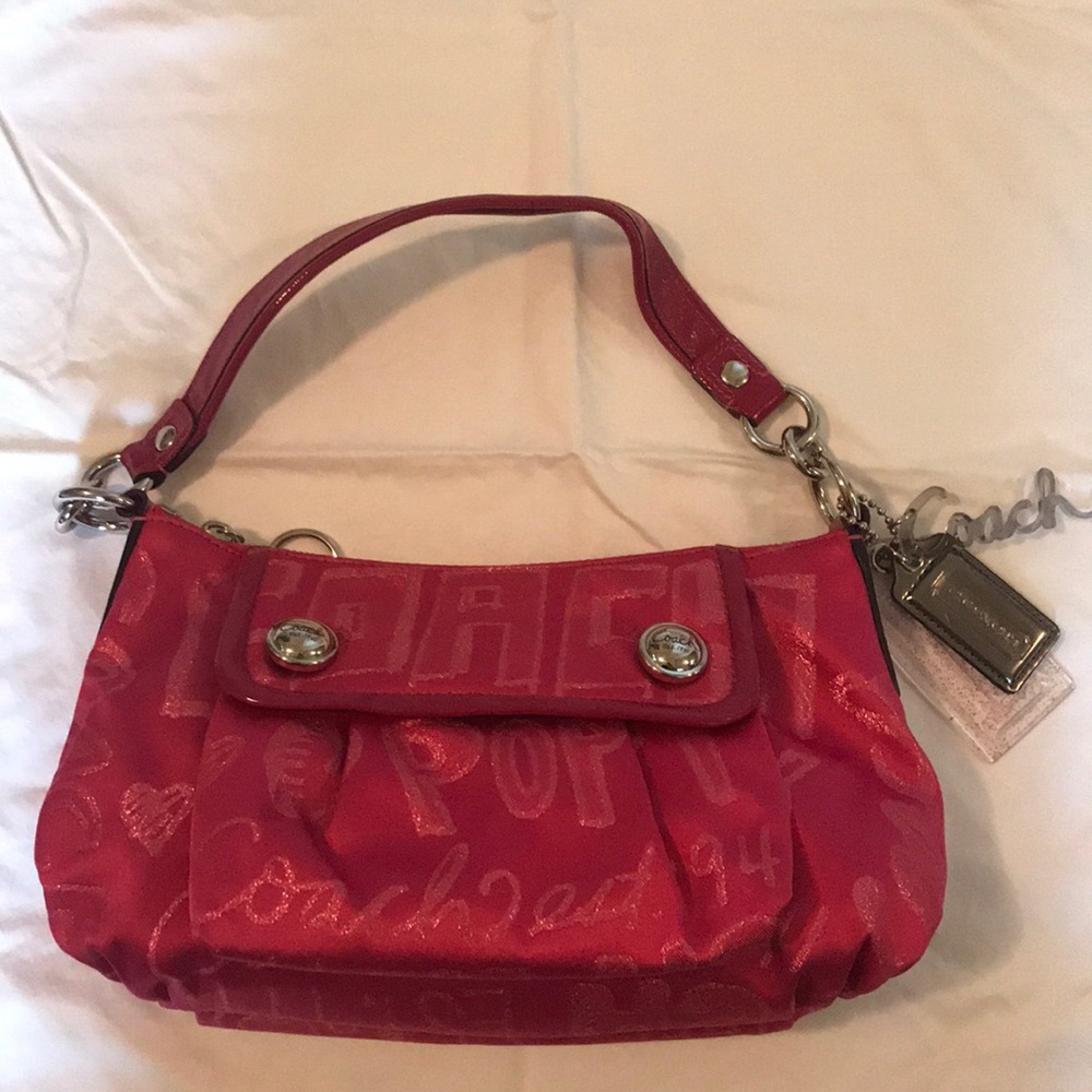 Coach Poppy Y2K Storypatch Groovy Shoulder/Swing Bag